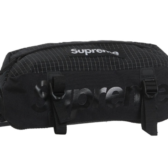 Supreme Black Waist Bag SS24 - Picture 3 of 6